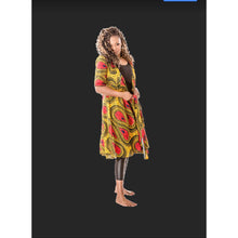 Load image into Gallery viewer, 3/4 dress crossover african print wax cotton premium
