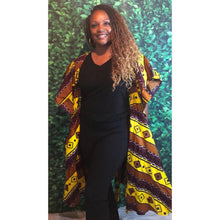 Load image into Gallery viewer, 3/4 African crossover dress 100 % cotton wax
